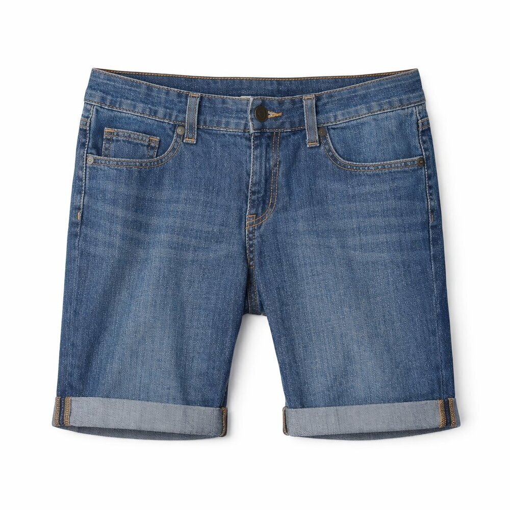 BANANA REPUBLIC Bermuda Stretch Cuff Shorts Size 8
